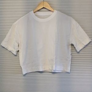 Everlane Cropped White Women's Tee Shirt Size Medium